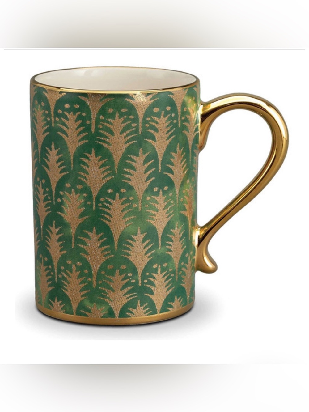L'OBJET Fortuny Venezia Set of 4 Ceramic Coffee Mugs 12 fl oz Geometric